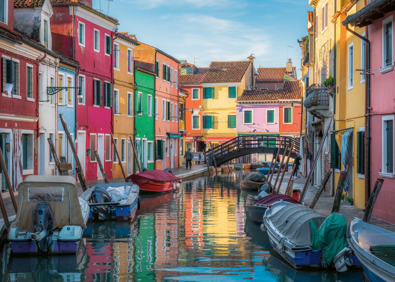 Ravensburger - Puslespil Burano Canal, Venice 1000 brikker