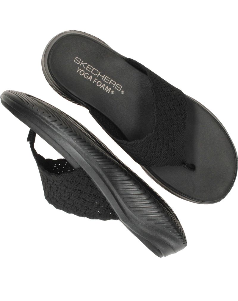 Skechers Ultra Flex 3.0 - Rhythm Waves Slippers Zwart Dames