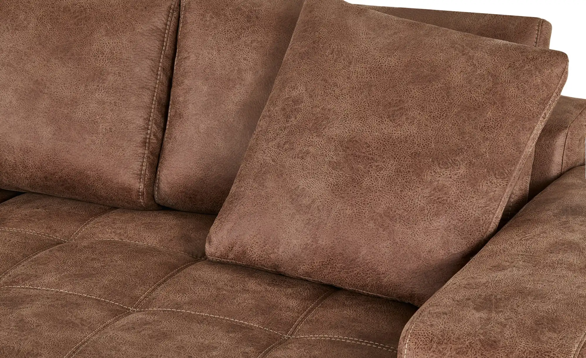 bobb Big Sofa cognac - Microfaser Caro