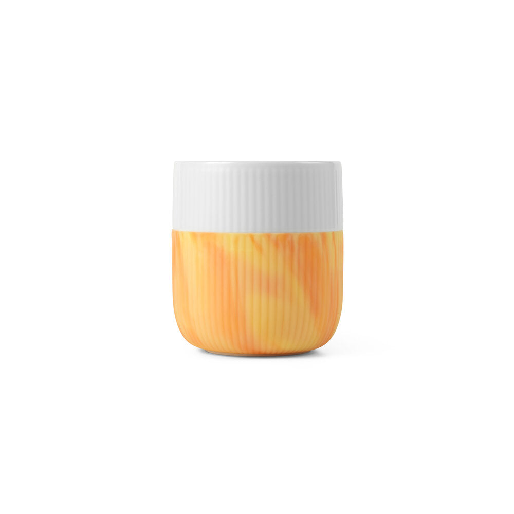 Royal Copenhagen  Riflet Contrast Marble krus, Fiery Yellow - 35 cl.