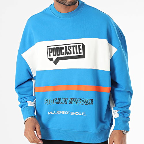 Sweat Crewneck Bleu Clair Blanc