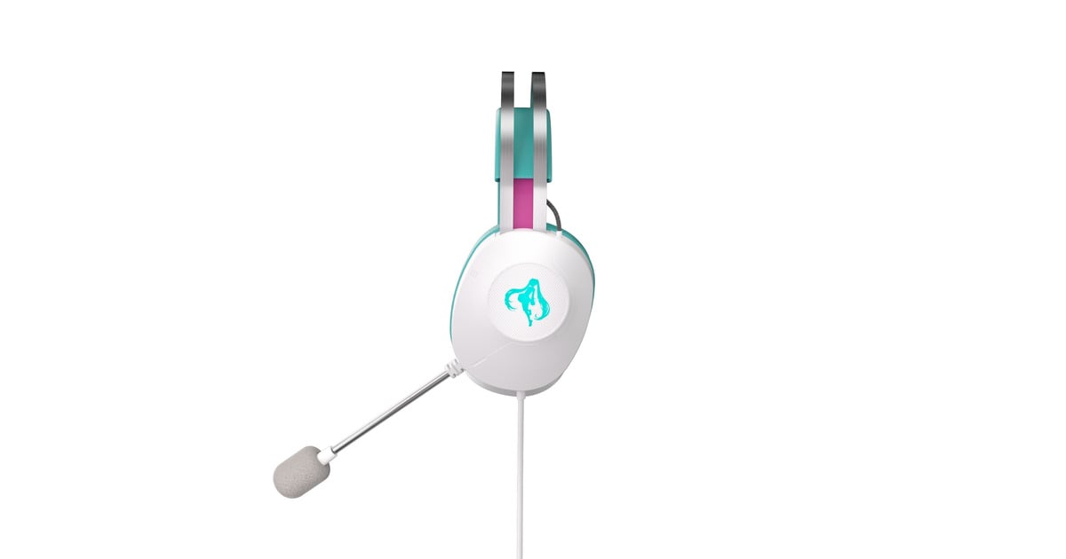 ASUSTUF Gaming H1 Gen II Hatsune Miku Edition over-ear gaming headset  (Wit/turquoise, Pc, PlayStation 4, PlayStation 5)