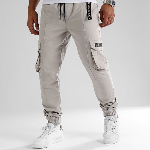 Pantalon Cargo Regular 1164 Gris Clair