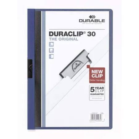 Klemmmappe Duraclip 5 St. 1-30 Blatt,A4 dunkelblau