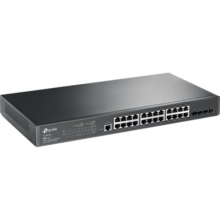 TP-Link Omada SG3428 commutateur réseau Géré L2/L3 Gigabit Ethernet (10/100/1000) 1U Noir