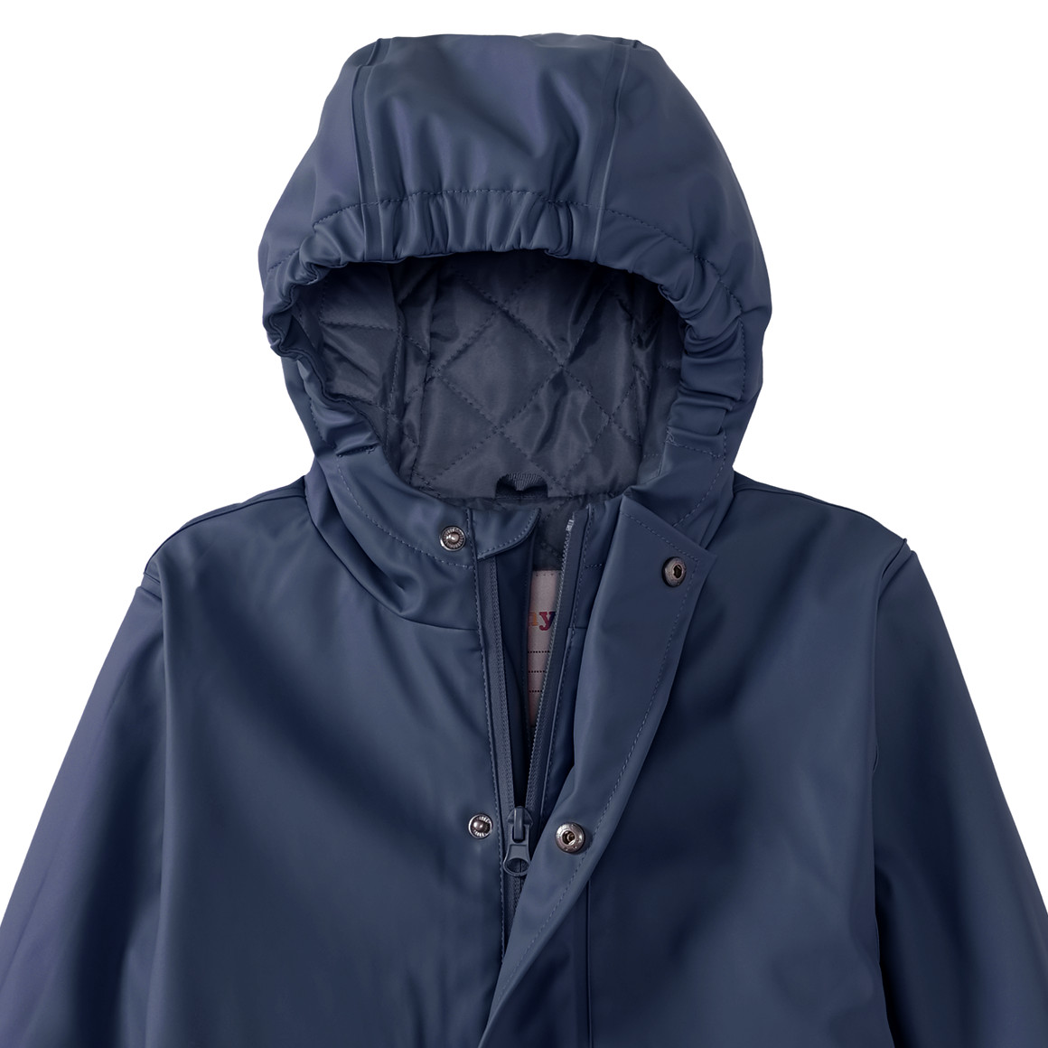 Famy Kinder Regenjacke mit gestepptem Futter dunkelblau