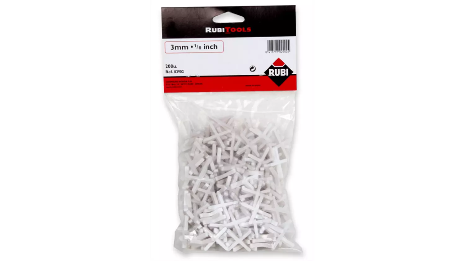 Rubi 2902 Tegelvoegkruisjes - 3mm (200st)