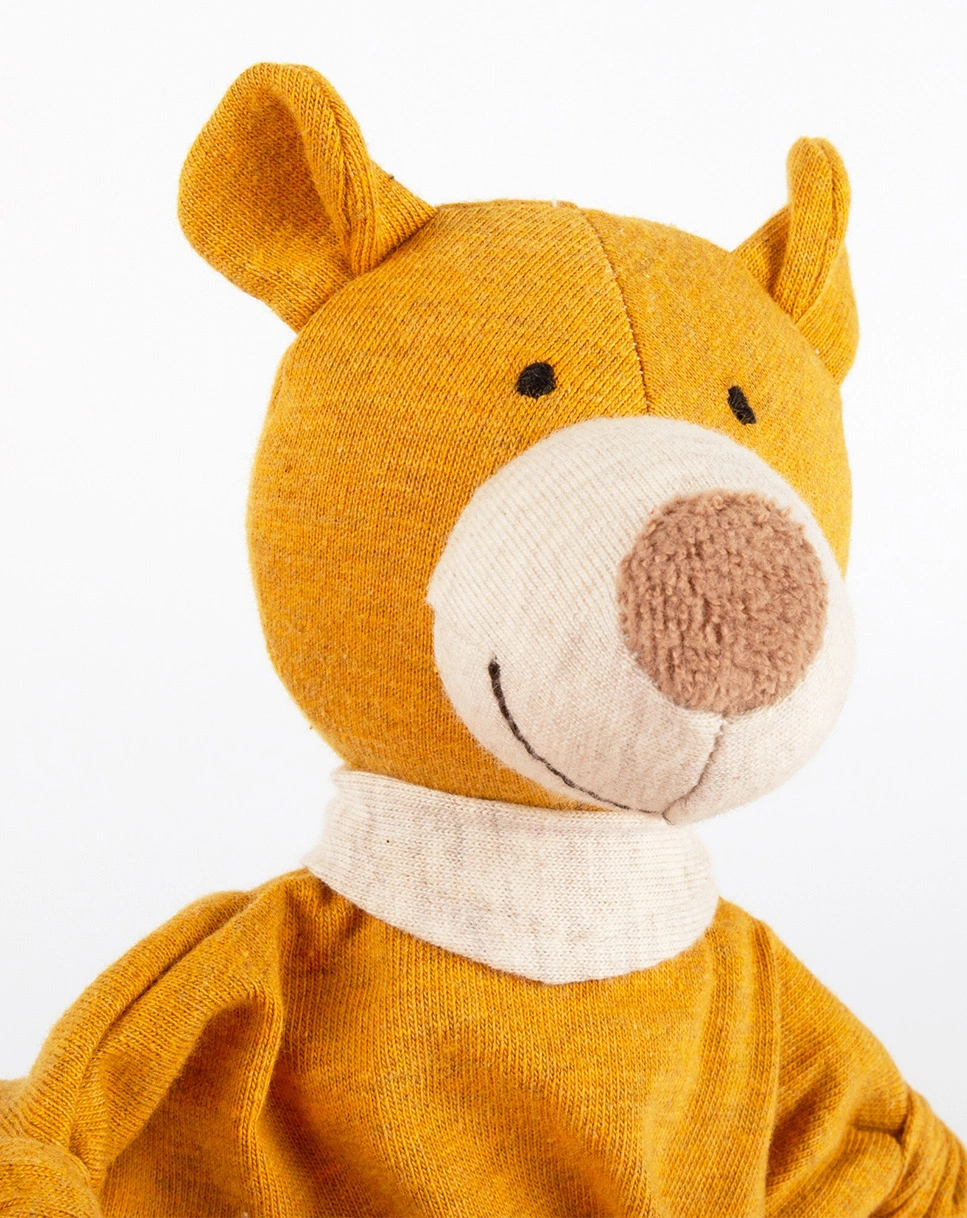 Mini-Schnuffeltuch BÄR in gelb