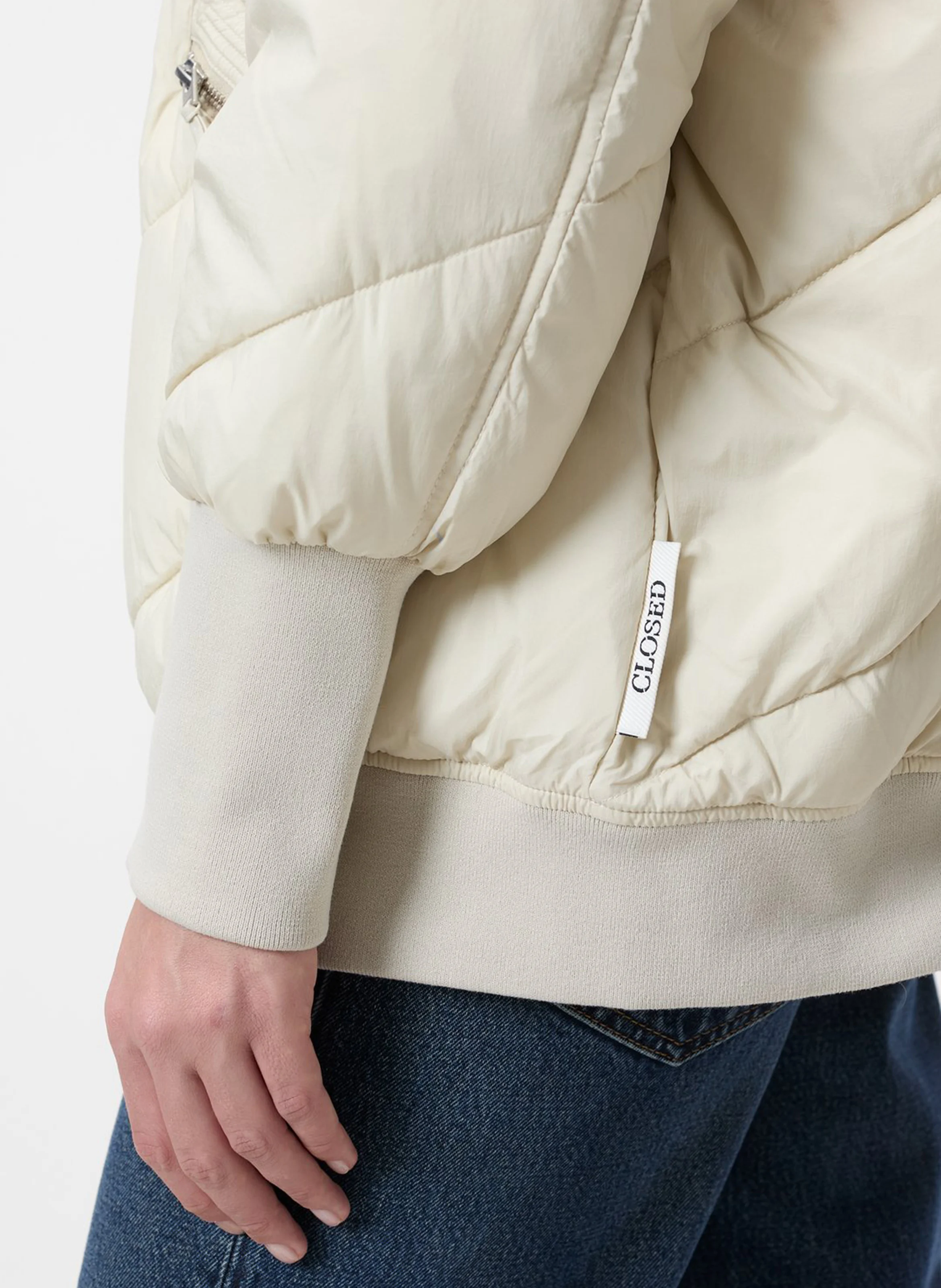 Blouson oversize matelassé | Beige