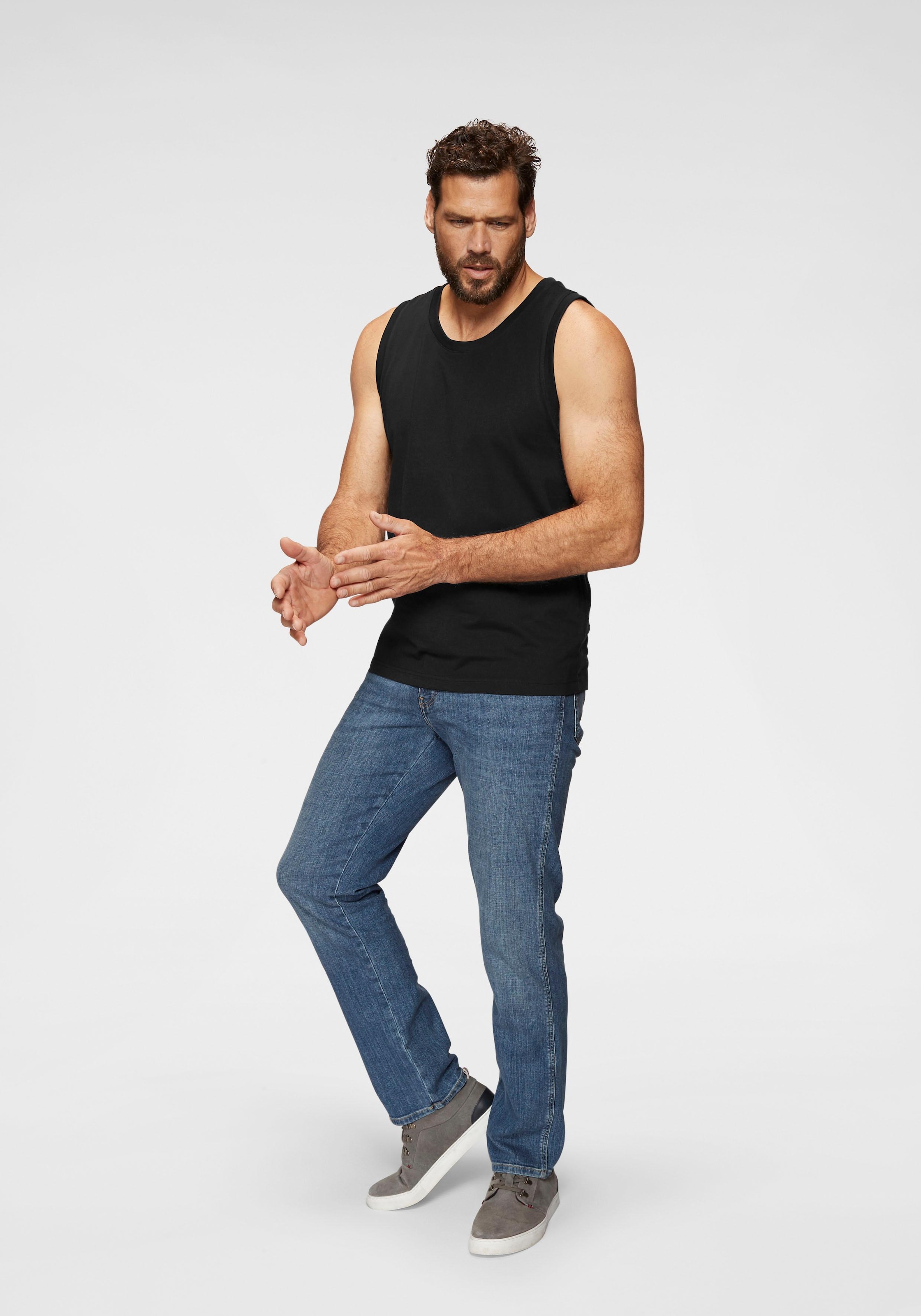 Man's World Muscleshirt , schmal geschnitten,  Rundhalsausschnitt,  aus 100% Baumwolle