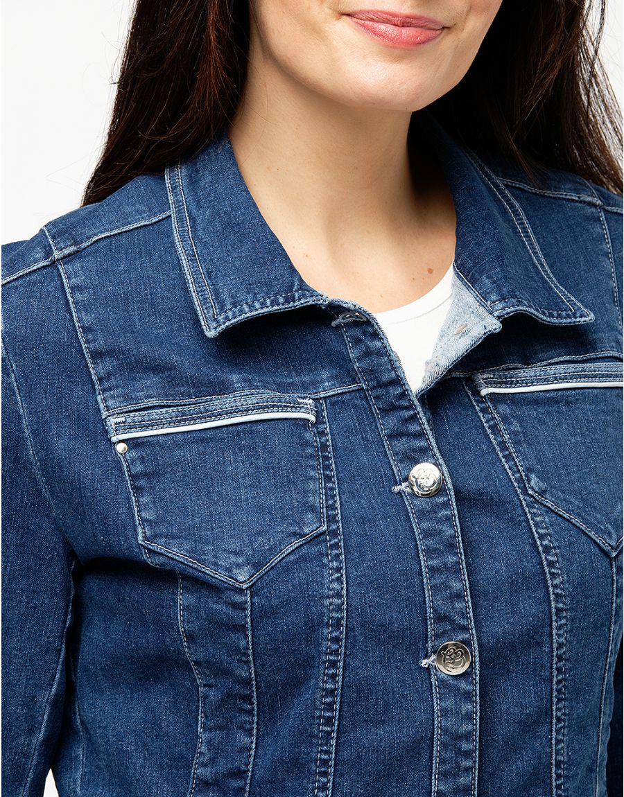 Veste jean stone coton
