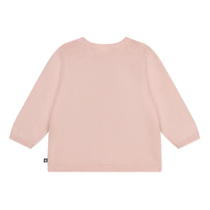 Petit Bateau Cardigan Melia Ajouré | Rose poudré