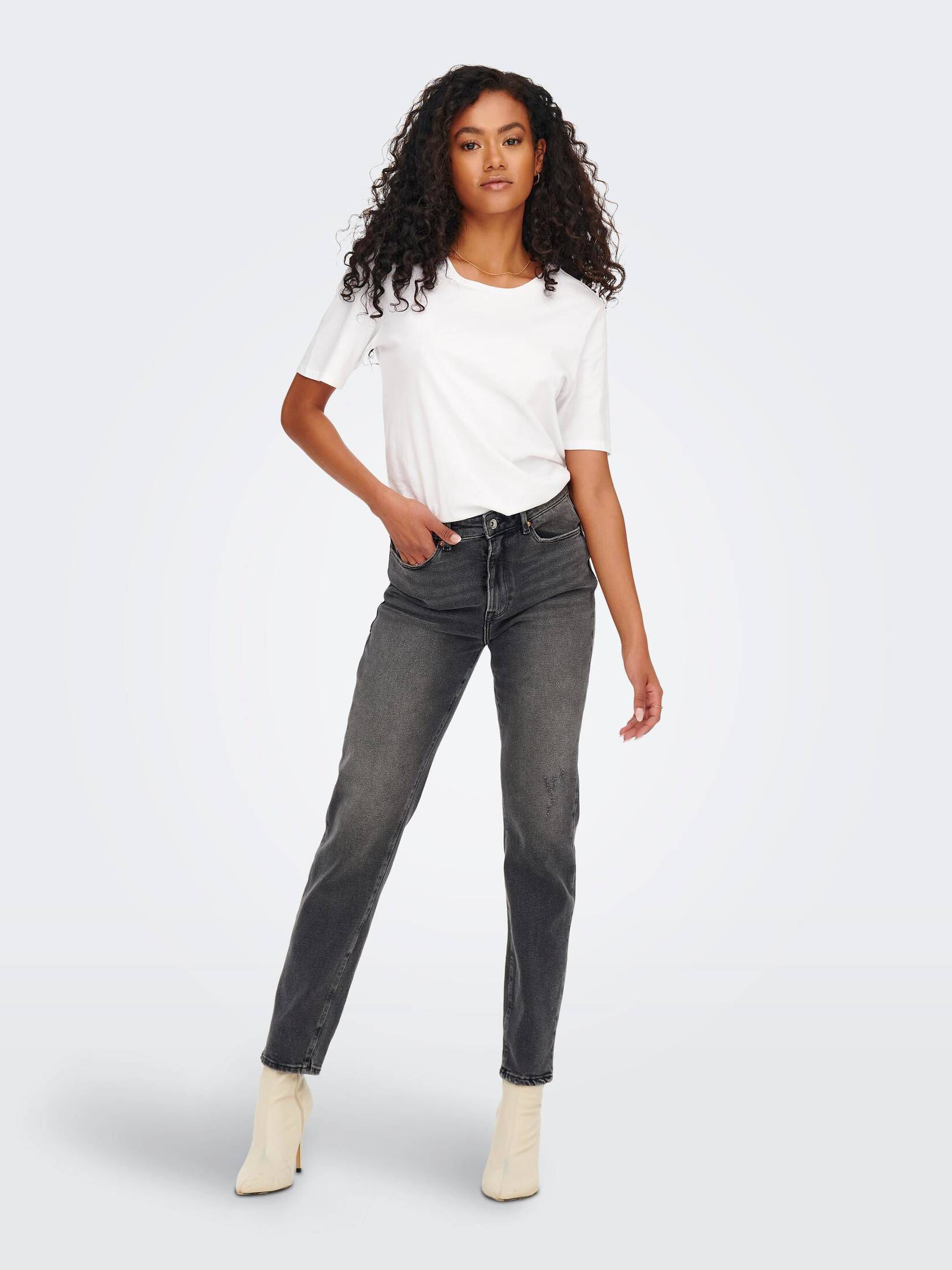 Only| Damen Jeans EMILY Straight Fit