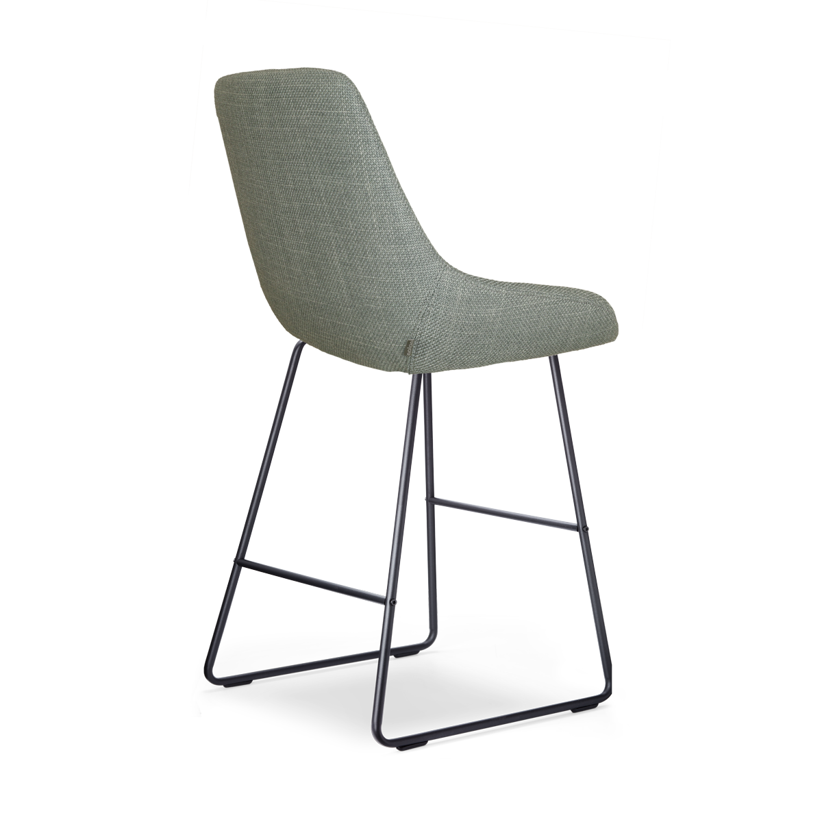 Barkruk Nino-Isa licht groen - zwart onderstel - 65 cm