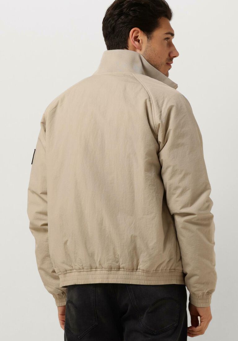 CALVIN KLEIN taupe calvin klein jack padded harrington