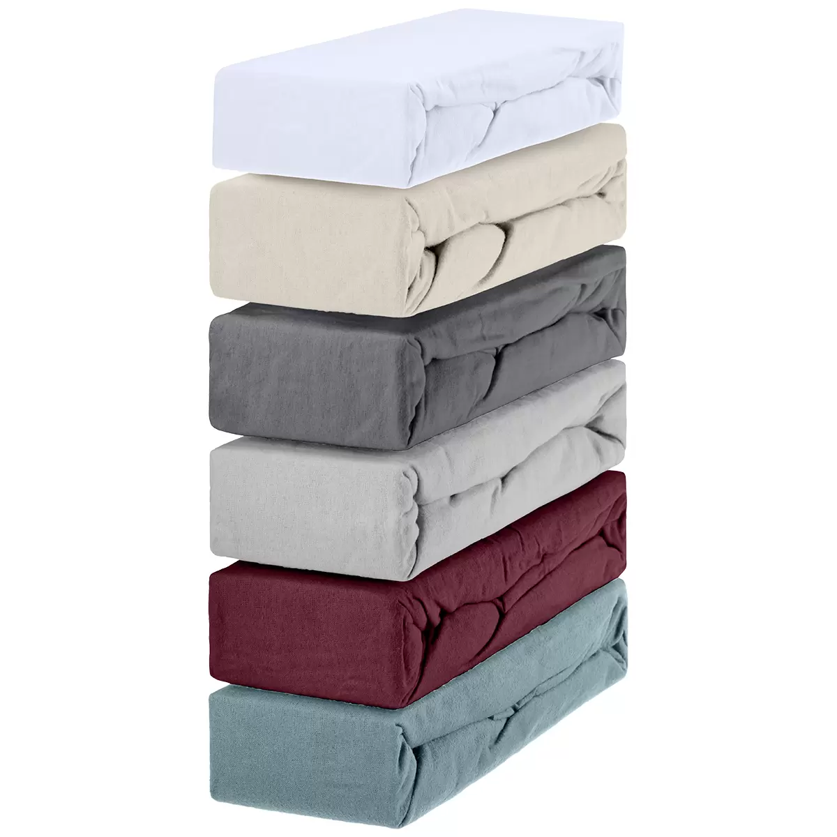 Flanell-Fixleintuch Alaska weiss