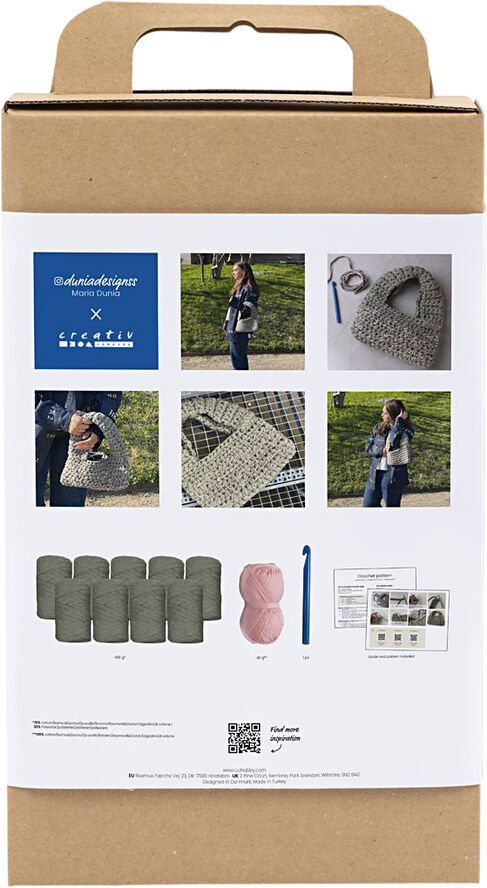 Creativ Company DIY Kit Hækle, Chunky taske