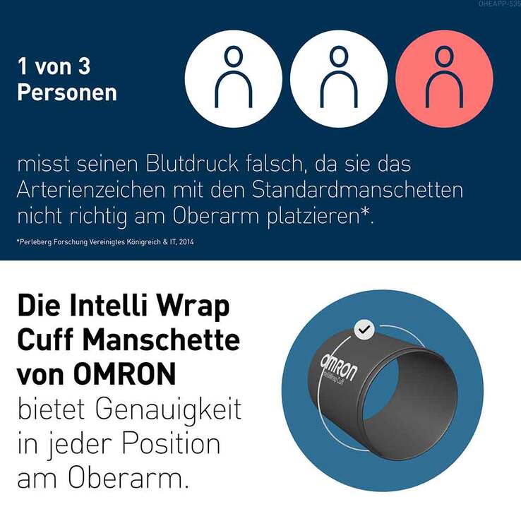 Omron M4 Connect Afib Oberarm Blutdruckmessgerät, 1 St