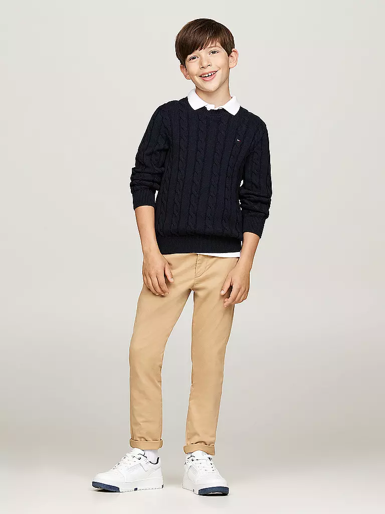 TOMMY HILFIGER Jungen Pullover dunkelblau