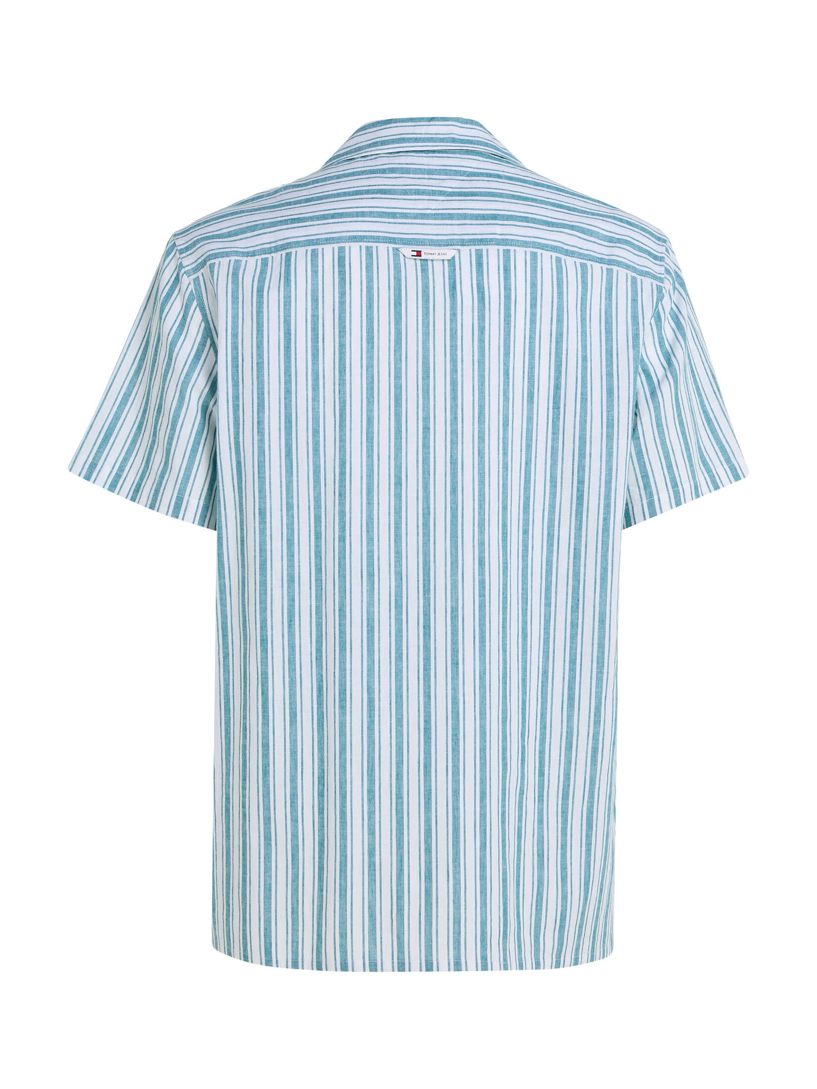 Tommy Jeans| Herren Hemd aus Baumwoll-Leinenmix Regular Fit Kurzarm
