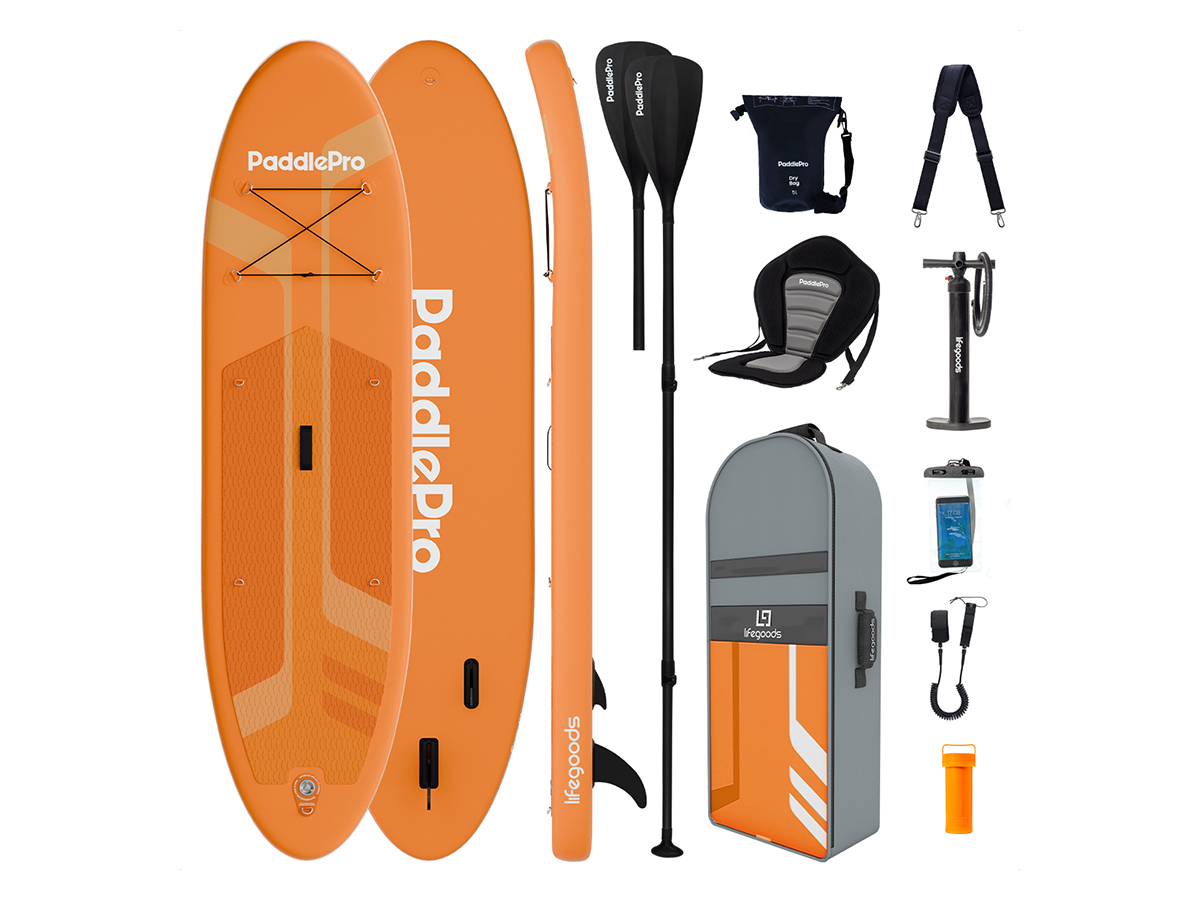 LifeGoods PaddlePro SUP Board luxe set - Orange