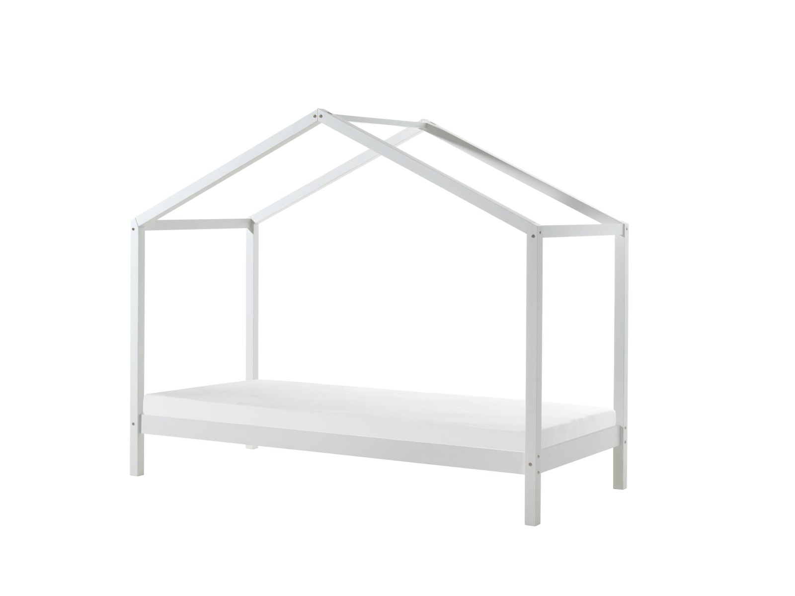 Hausbett-Set DALLAS 3 - weiß - mit Matratze - 90x200 cm