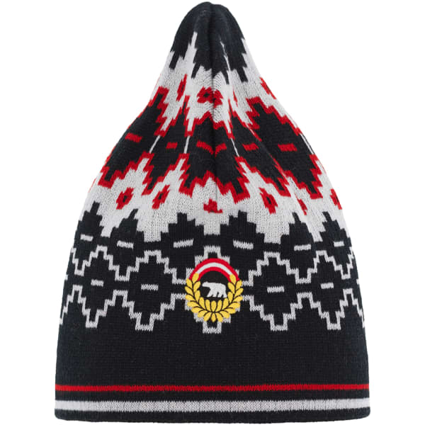 Bonnet ski EISBÄR BUBI OS MÜ BLACK/WHITE/RED