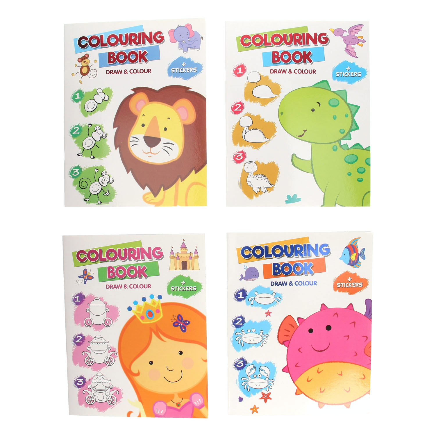 Leer Tekenen Kleurboek met Stickers