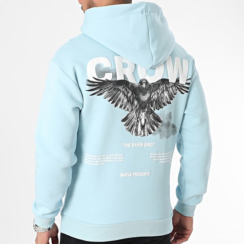 Sweat Capuche Bleu Clair