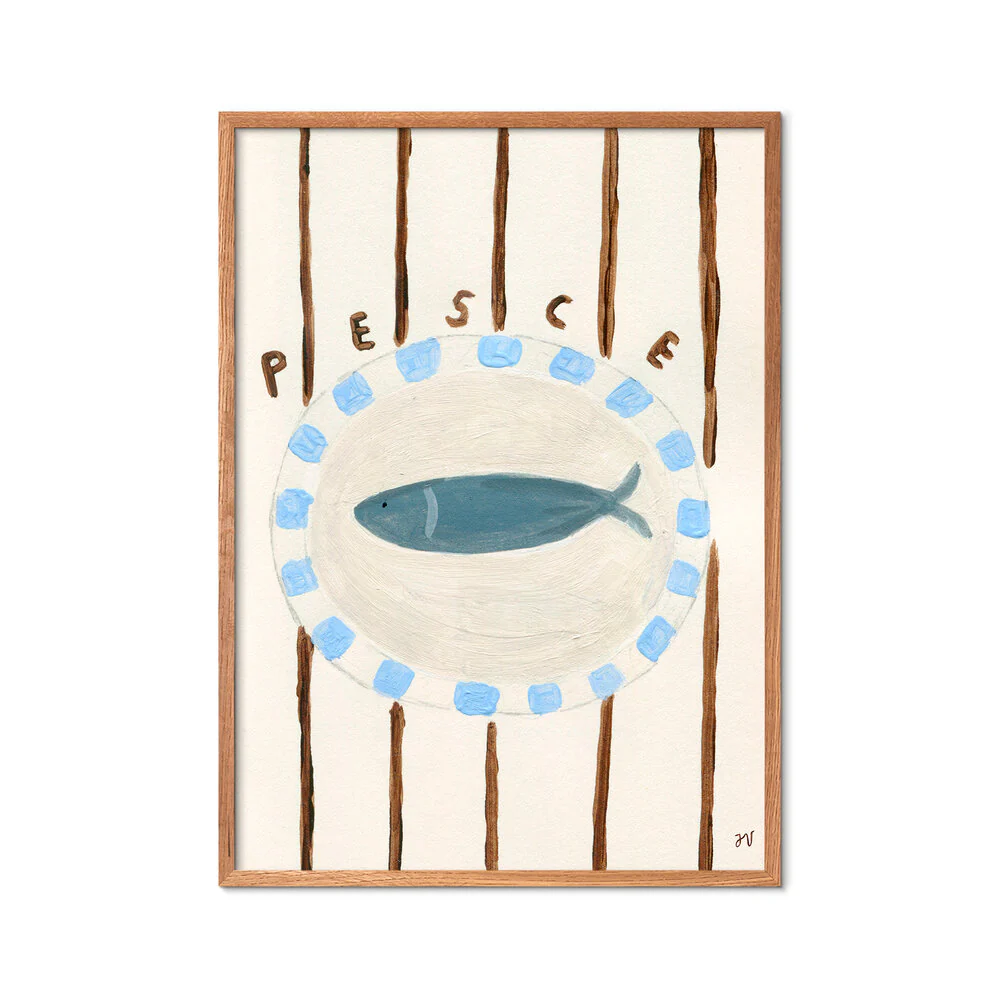 Poster & Frame  Pesce plakat, beige - 30x40 cm.