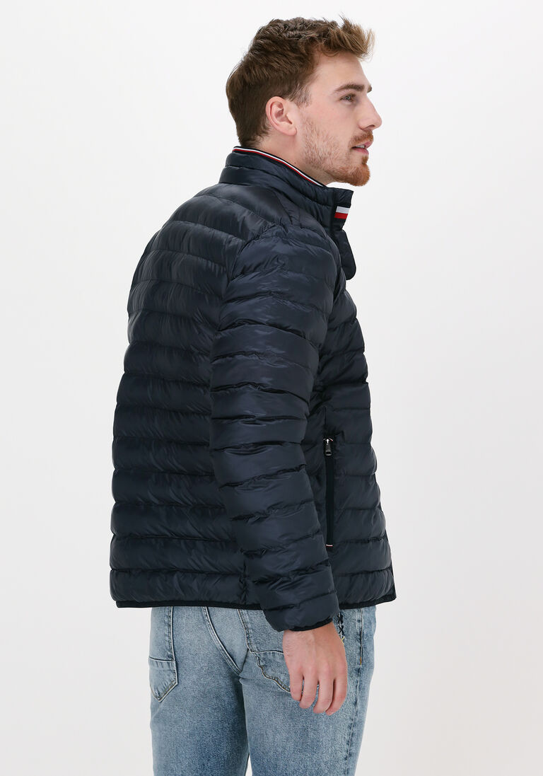 TOMMY HILFIGER blauwe tommy hilfiger gewatteerde jas core packable circular jacket