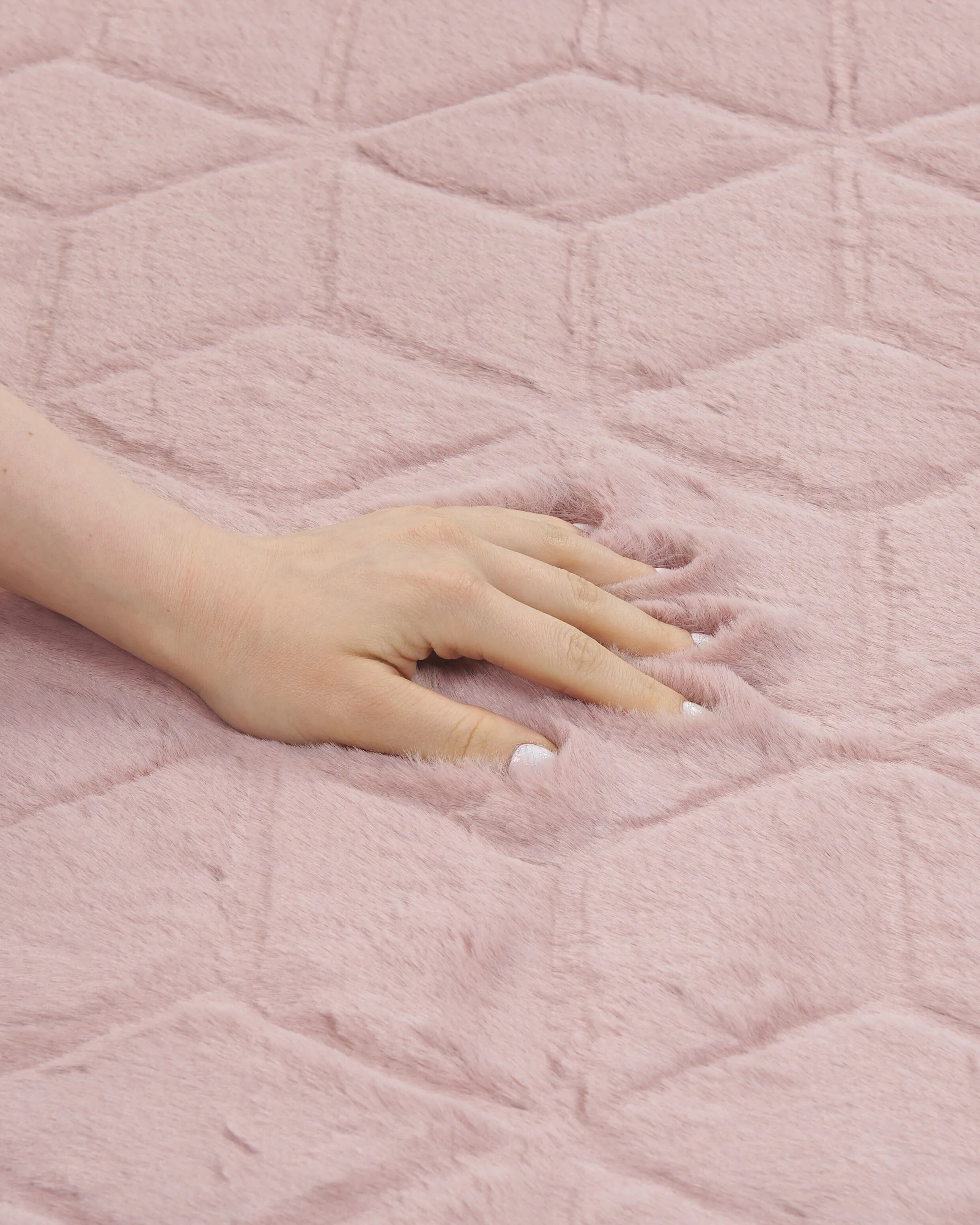 Kunstbontkleed THATTA Roze 160 x 230 cm