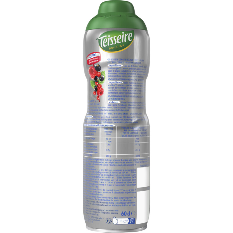 Teisseire Zero grenadine siroop