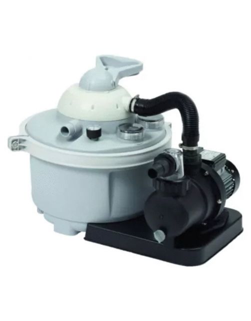 Interline Zandfilterset - Zwembad-Toebehoren - 25 l Grijs 450 Watt 6m3\/U