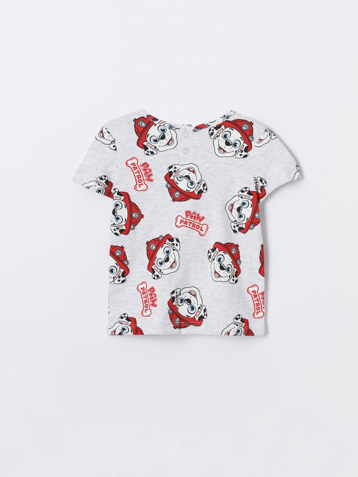 Conjunto de 2 pijamas estampados Patrulha Canina Nickelodeon - Branco Sujo