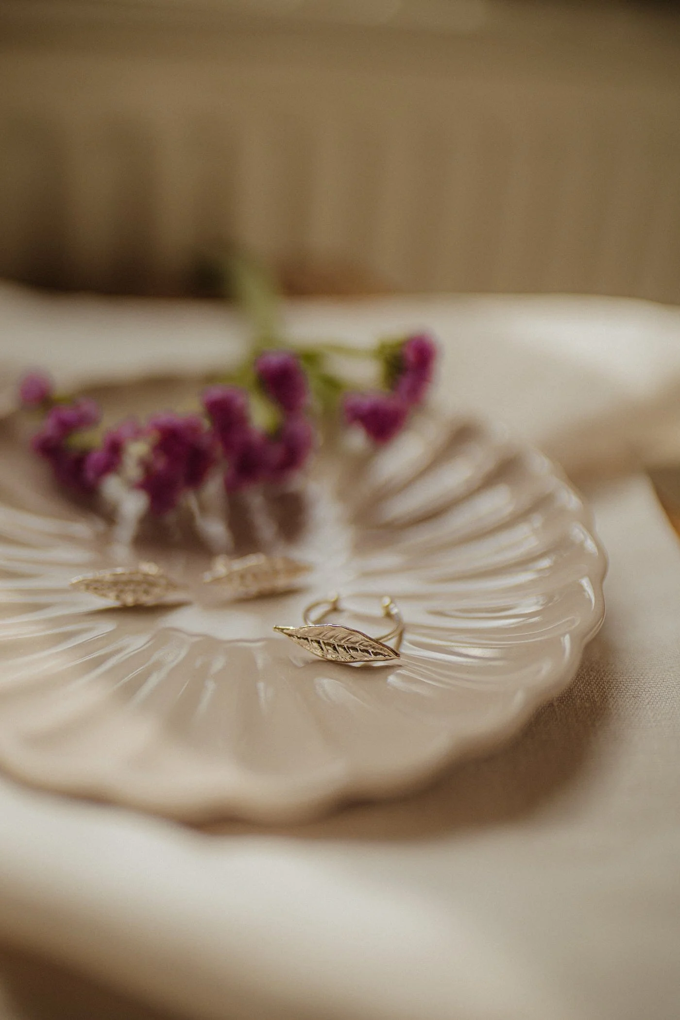 THALIE - Bague feuille plaqué argent | Argent