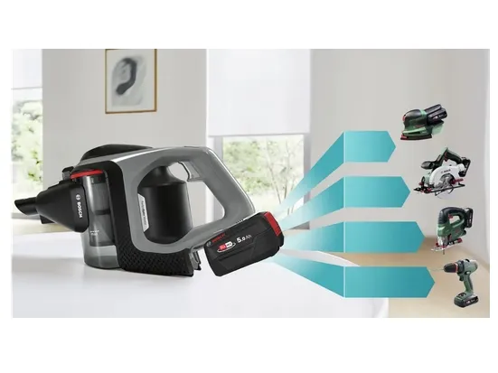 Bosch Unlimited Gen2 Serie | 8 BSS825MULT - Støvsuger - pind/håndholdt (2-i-1) - uden pose - ledningsfri - grå - 1 batteri, inkluderet oplader