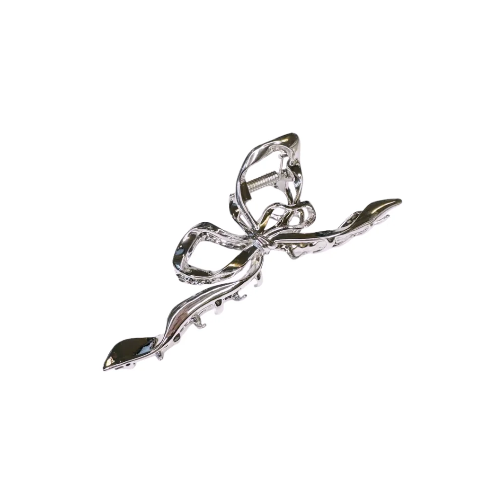 Pico  Metallic Bow hårklemme - sølvfarvet