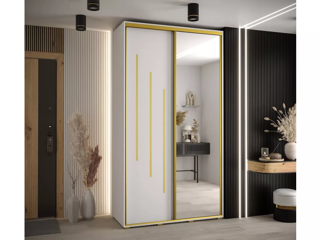 ARMOIRE DAVOS 9 À PORTES COULISSANTES 235,2/140/60 2 portes