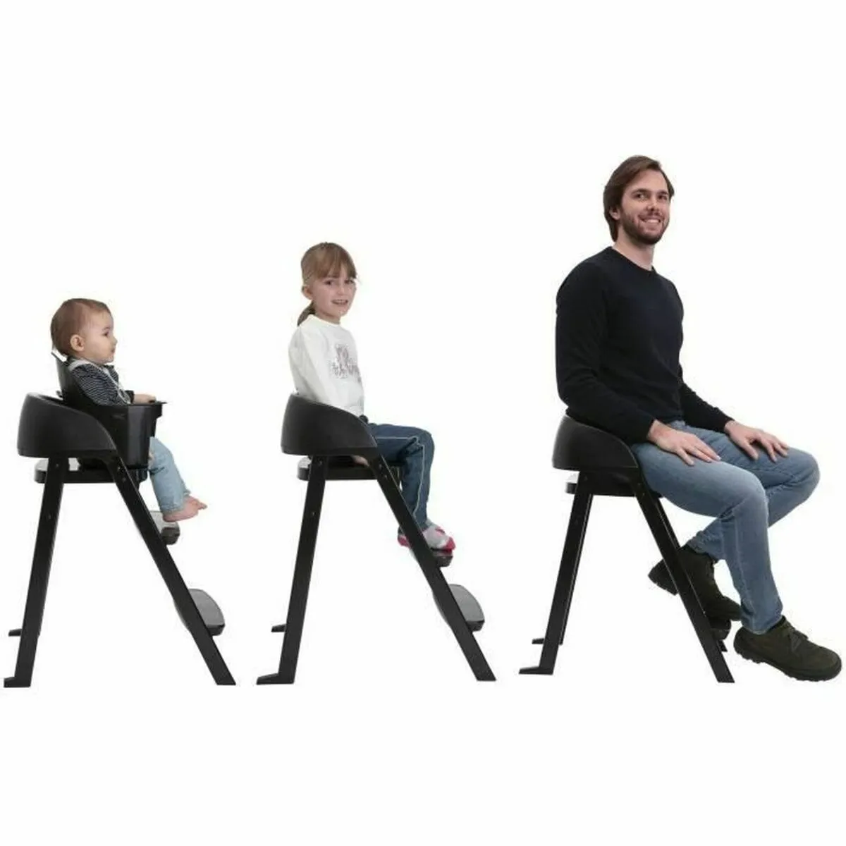 Chicco Chaise haute Crescendo Lite - Noir