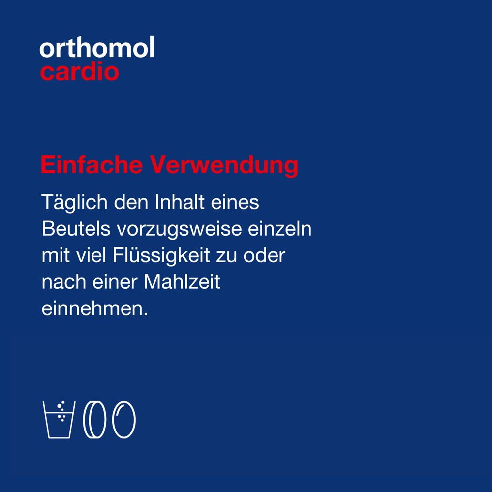Orthomol Cardio - unterstützt die normale Herzfunktion, mit Magnesium, Omega-3-Fettsäure, Vitamin D - Granulat/Tabletten/Kapseln