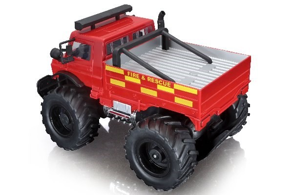 Maisto - M-B U5000 Unimog (Brandbil) R/C Fjernstyret Bil 1:16 27Mhz