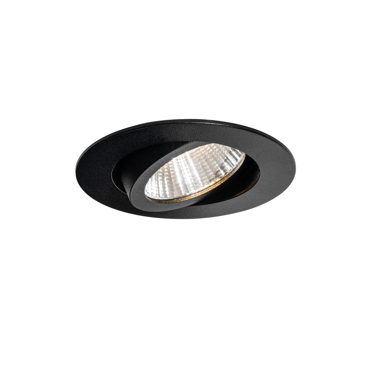 Inbouwspot zwart 6,8cm incl. LED 750 lm dimbaar IP23 - Gaius