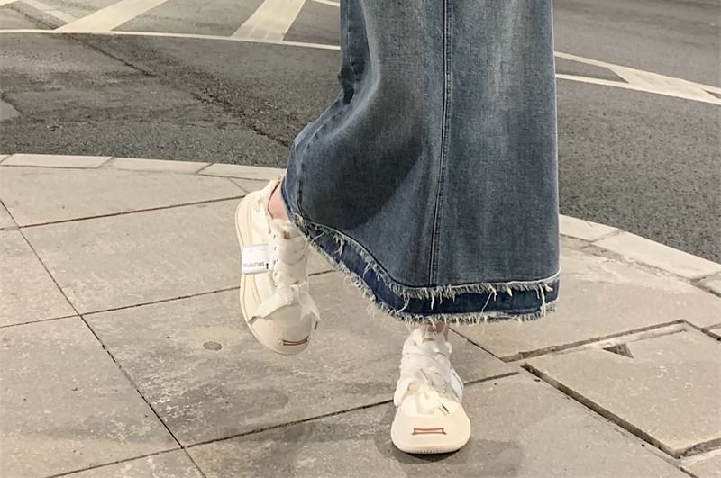 Coline - Midi-rok met hoge taille en denim