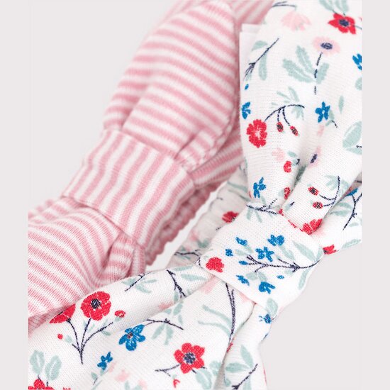 Lot de 2 bandeaux bébé en coton   de               Petit Bateau