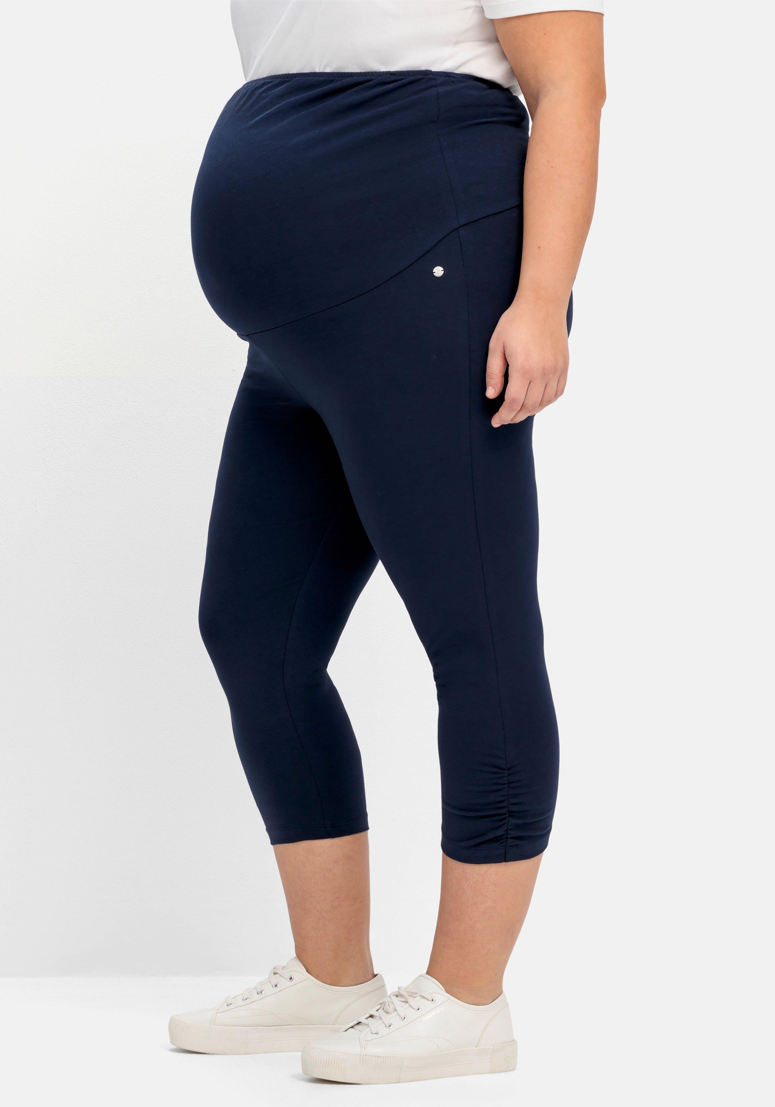 Umstands-Leggings in Caprilänge, mit Überbauchbund