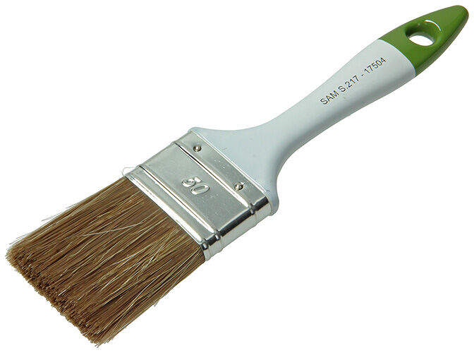 SAM - Kwast Plat 5cm - 22x5x1.7 cm - Bruin - 22 cm
