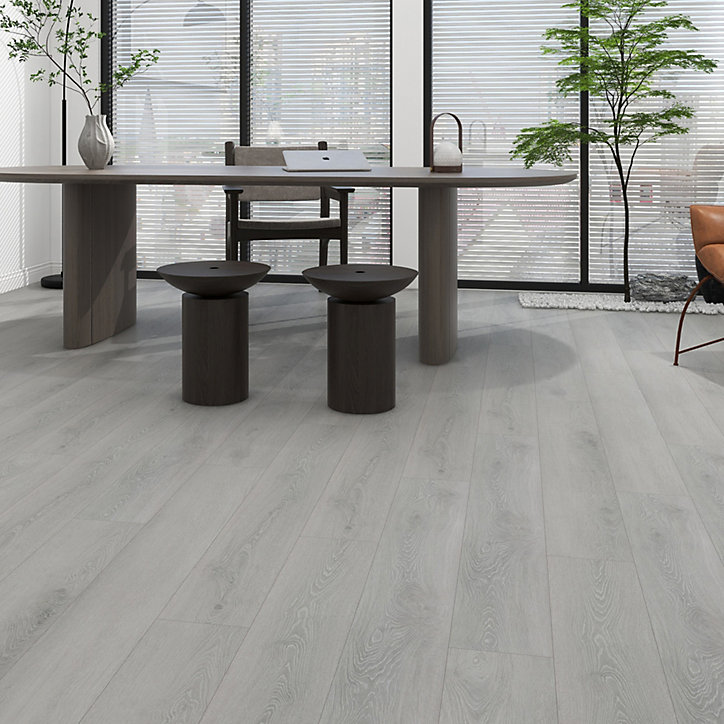 Lame PVC clipsable Infinity bois gris 23 x 122 cm (vendue au carton)