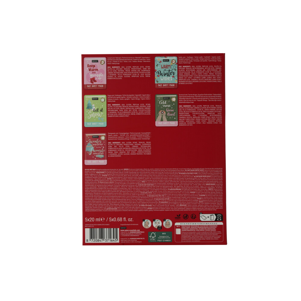 Sence Collection Sheet Gezichtsmasker Geschenkset Let it Glow!1 set
