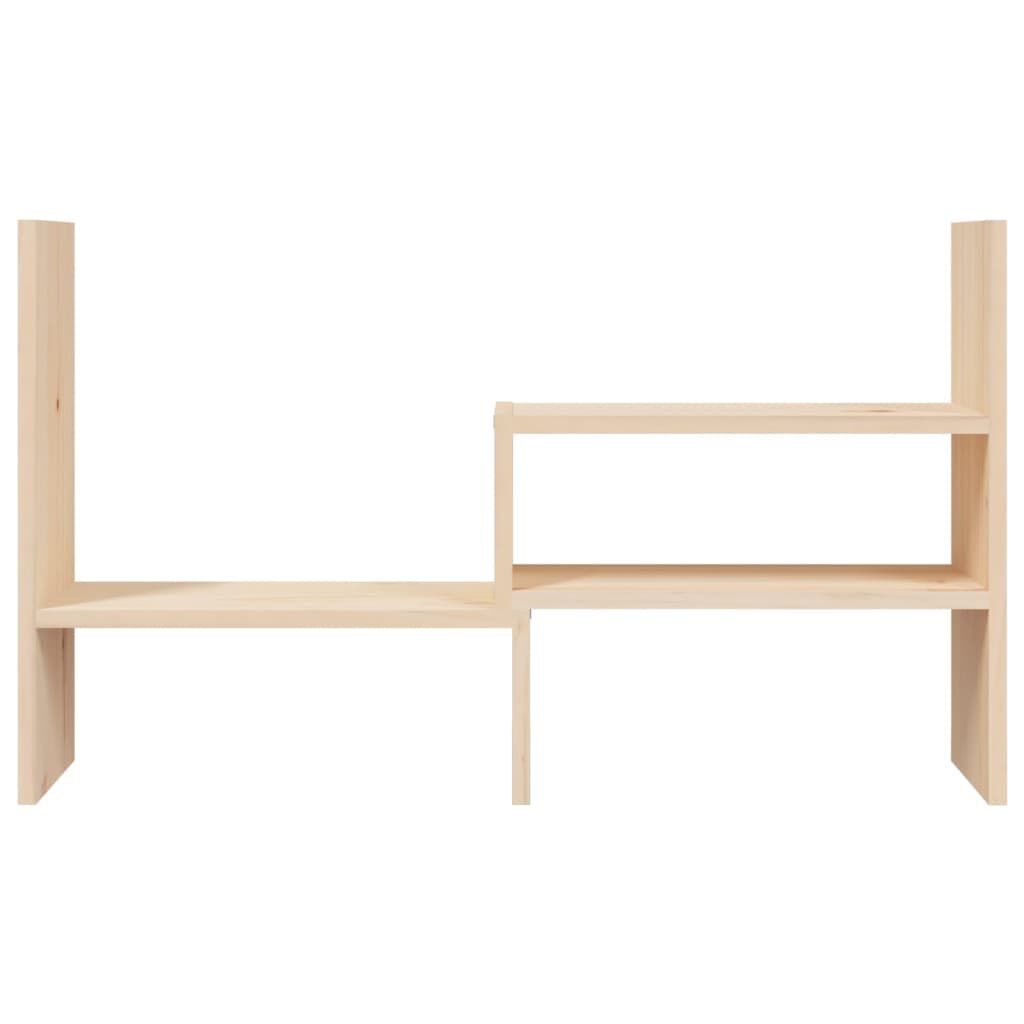 vidaXL Monitorstandaard, (39-72)x17x43 cm, massief grenenhout